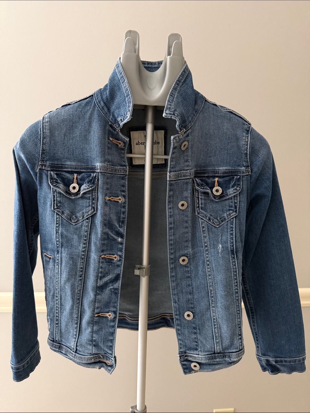 abercrombie kids Blue Denim Jean Jacket